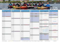 Jahreskalender Vorschau 2026