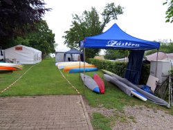 Gelände nach dem Regenschauer