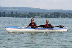 Christian Brügel & Leon Nilson beim Zieleinlauf
